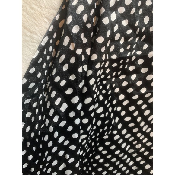 Kathie Lee Woman Black White‎ Polka Dot Button Up Long Sleeve Shirt Plus 22/24 - Picture 7 of 8